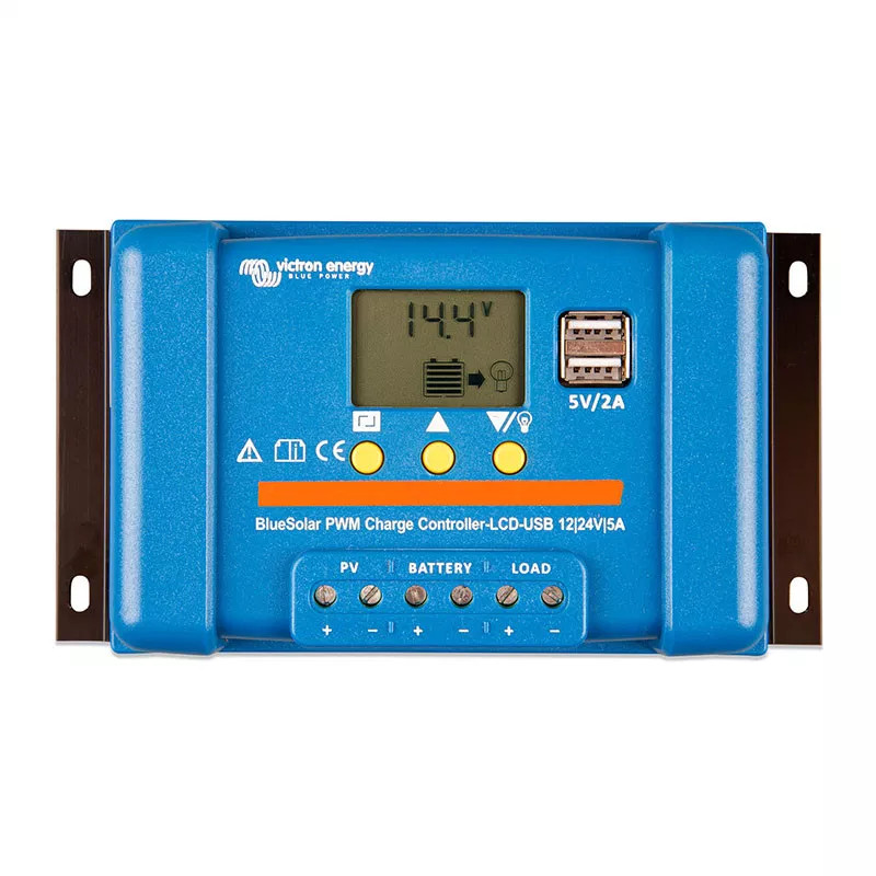Panel słoneczny 55W i akumulator AGM 14Ah z regulatorem LCD