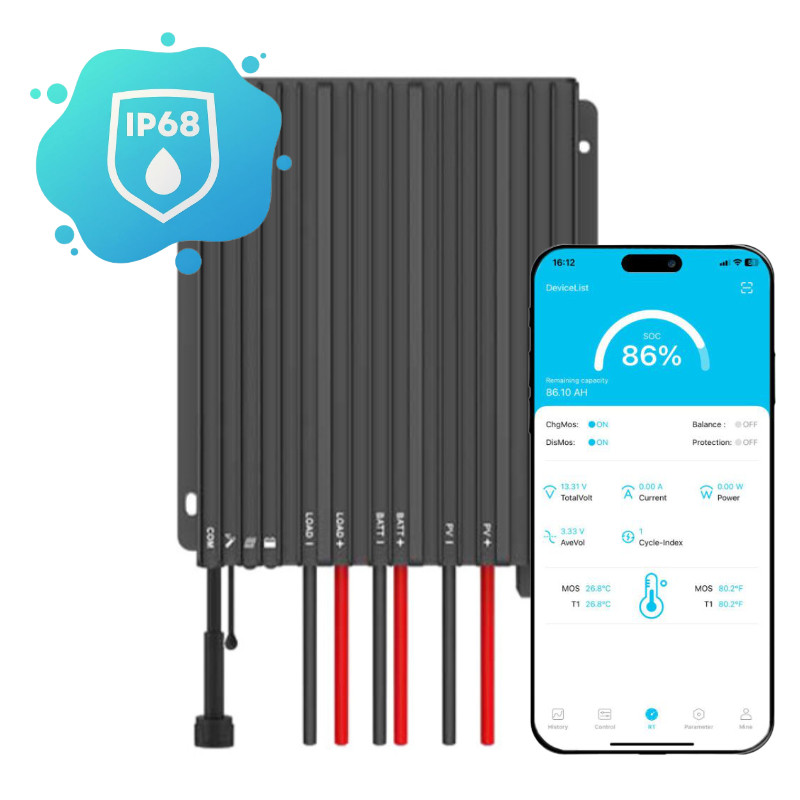 Zestaw solarny na łódź 105W z wodoodpornym regulatorem MPPT IP68