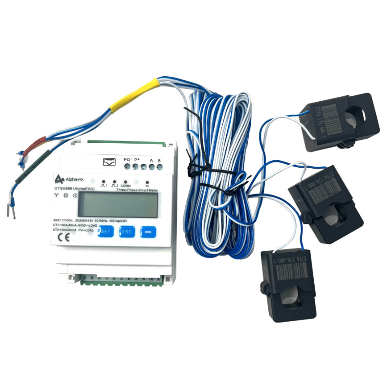 Licznik energii Alphaess DTSU666 400V z 3 przekładnikami CT 100A