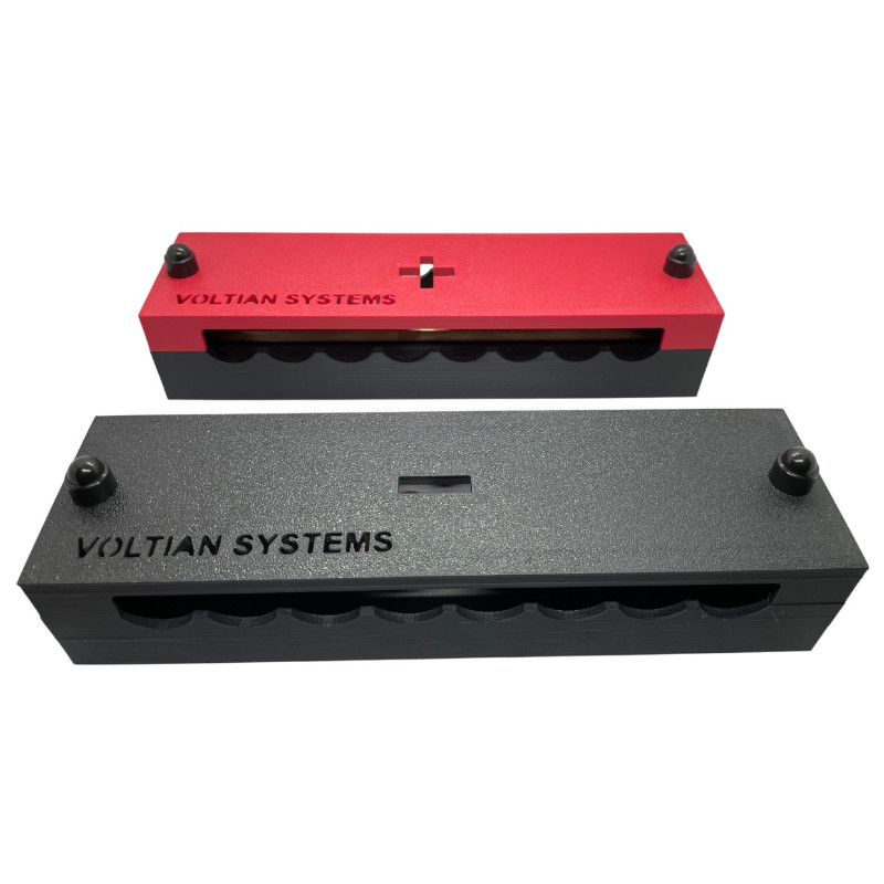 Busbar miedziany Voltian Systems 8P M8 250A 70V – komplet 2 szt.