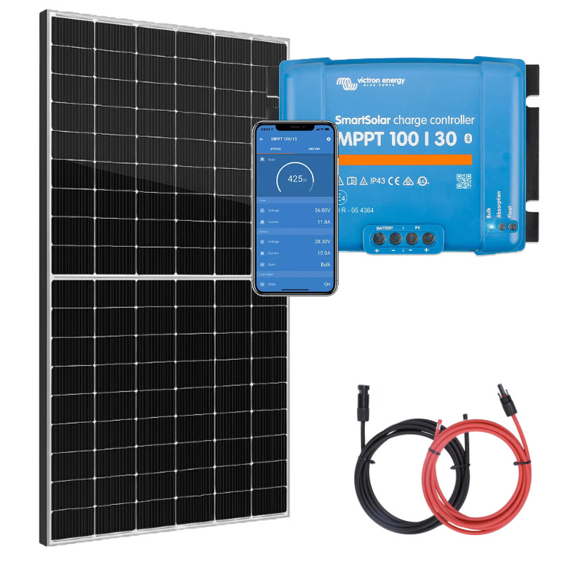 Panel słoneczny 435W z regulatorem ładowania 30A MPPT