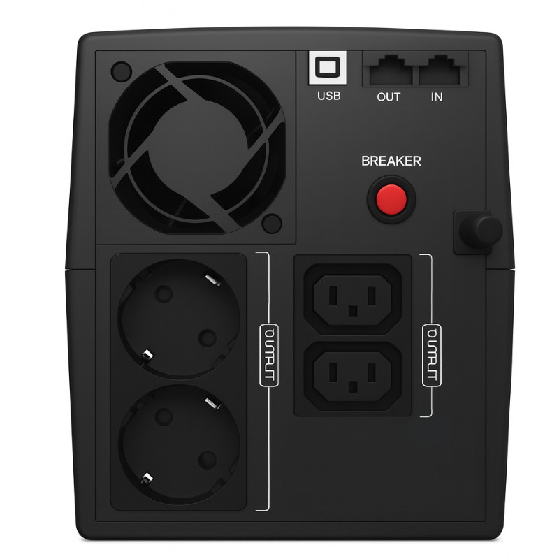 UPS Blacktec Office 1500VA / 900W Line Interactive