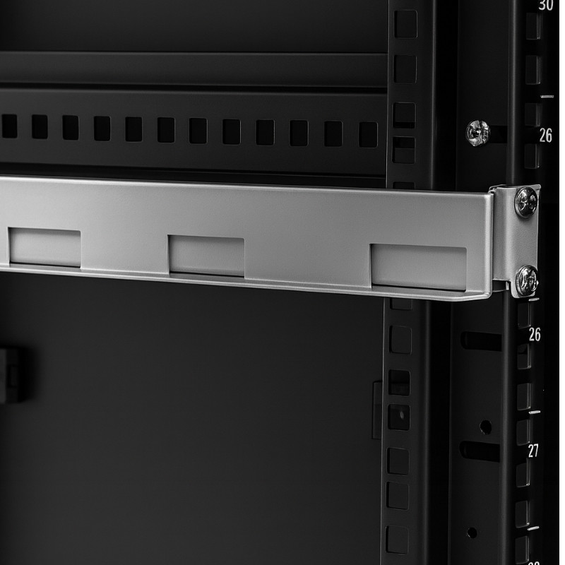 Szyny montażowe do szafy RACK 1U Blacktec 445-700mm