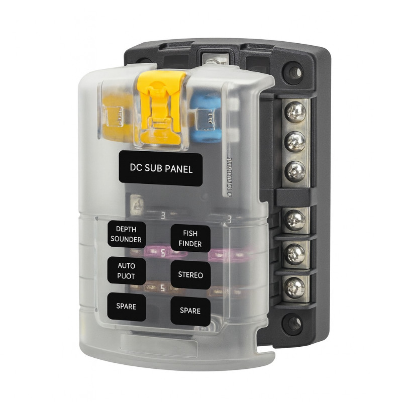 Blok bezpieczników Solvian 6-obwodowy 32VDC 100A