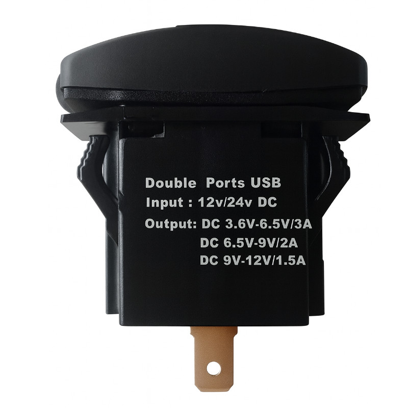 Ładowarka USB Solvian Dual Port USB LED QC3