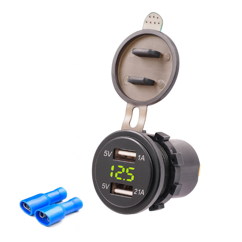 Ładowarka USB Solvian Dual Port LED